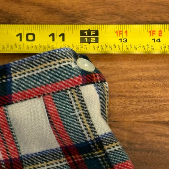 Ann Stevens Vintage Wool Pleated Stewart Plaid Skirt XS 0 2 24 25 Holiday Xmas - Picture 7 of 8